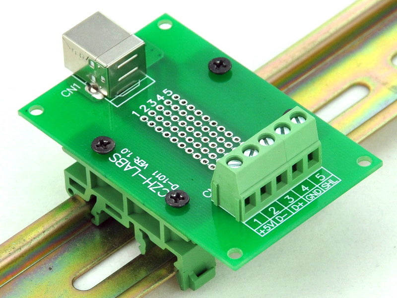 Useful DIN Rail USB Type B Horizontal Socket Terminal Block Board from PMD Way with free delivery worldwide