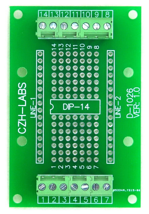 Useful DIP-14 IC Terminal Block Board from PMD Way with free delivery worldwide