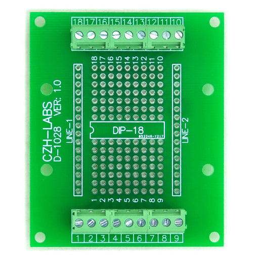 Useful DIP-18 IC Terminal Block Boards from PMD Way with free delivery worldwide