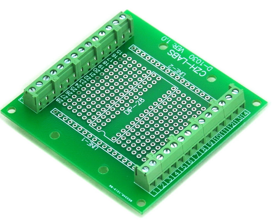 Useful DIP-28 IC Terminal Block Board from PMD Way with free delivery worldwide