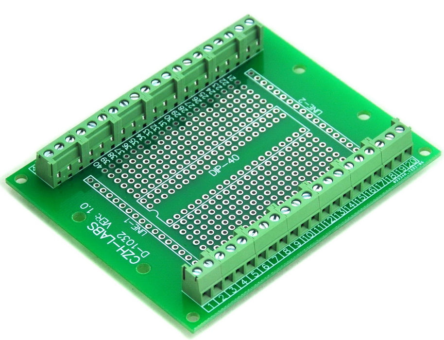 Useful DIP-40 IC Terminal Block Board from PMD Way with free delivery worldwide