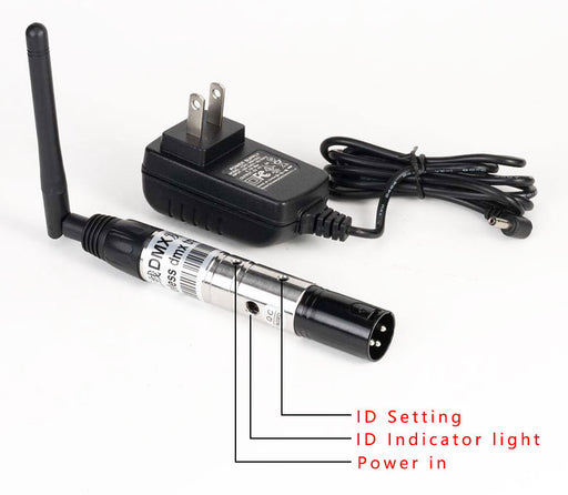 DMX Wireless Transmitters and Receivers - 3-pin 2.4 GHz