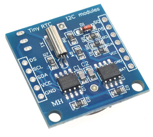 Keep track of time and date with Arduino and more using the DS1307 Real Time Clock Module with AT24C32 EEPROM in packs of twenty from PMD Way with free delivery worldwide