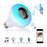Adjust lighting and stream music with the E27 B22 Smart Colorful Light Bulb Bluetooth Speaker from PMD Way with free delivery, worldwide