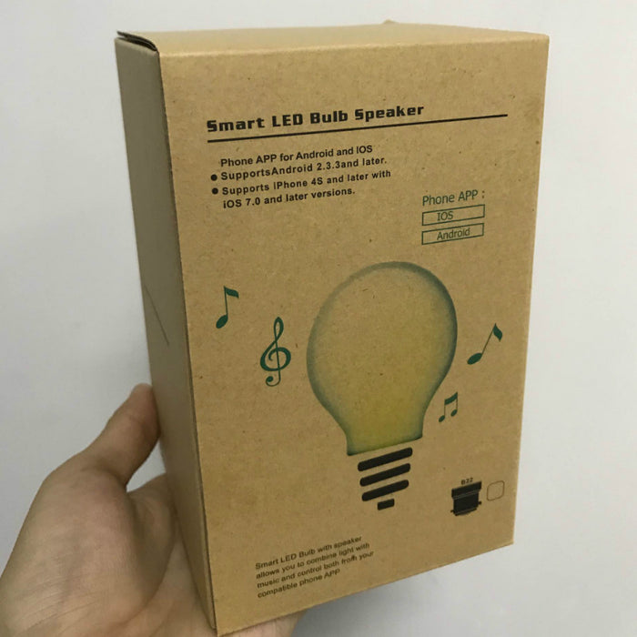 Control lighting and play audio using E27 Smart Colorful Light Bulb 5W Bluetooth Speaker from PMD Way with free delivery worldwide