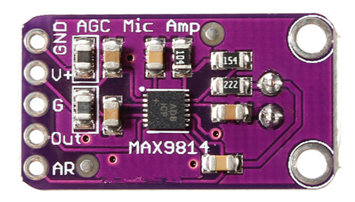 Useful Electret Microphone Amplifier - MAX9814 with Auto Gain Control from PMD Way with free delivery worldwide