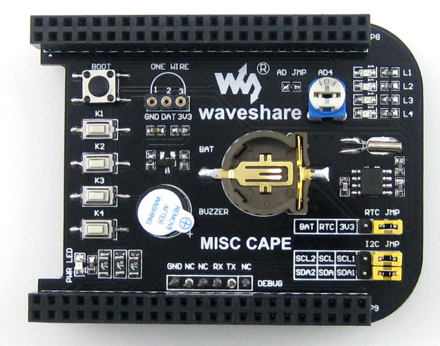 Add a real-time clock and more to your BeagleBone Black with the Experimenter Real Time Clock Cape for BeagleBone Black from PMD Way with free delivery, worldwide