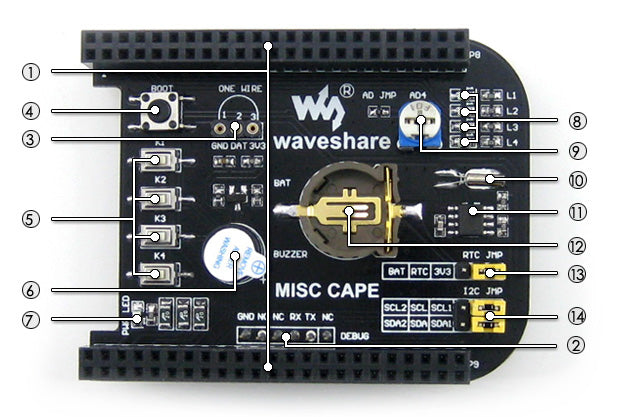 Experimenter Real Time Clock Cape for BeagleBone Black