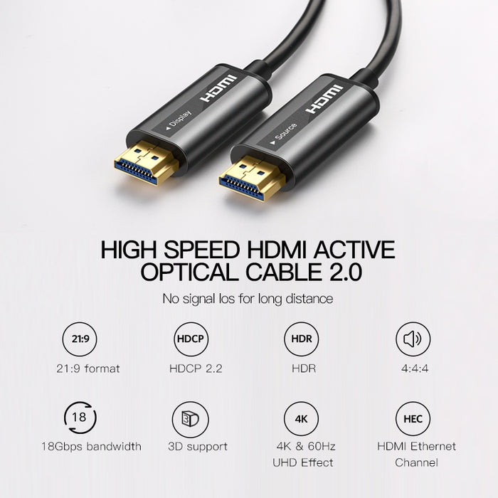 Super High Quality Fibre Optic Long 4K 60Hz HDMI Cables from PMD Way with free delivery worldwide