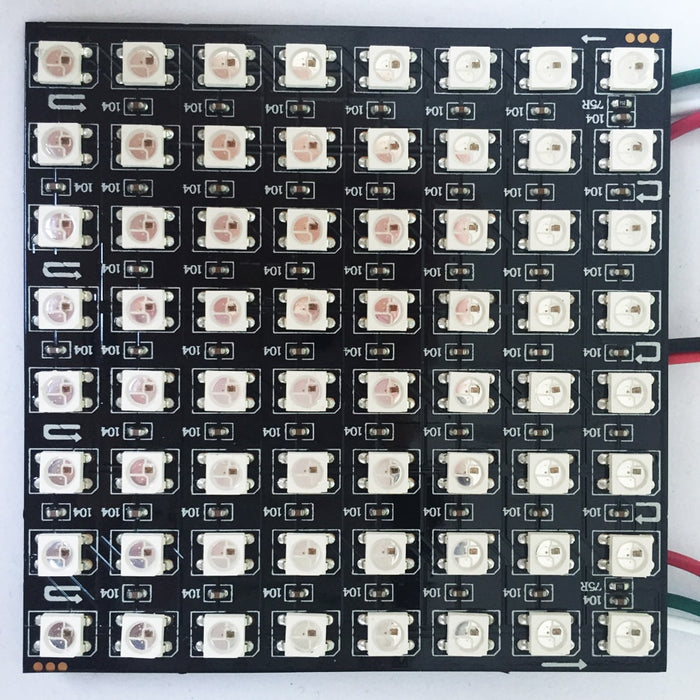 Flexible SK6812 8x8 64 RGB LED Panel from PMD Way with free delivery worldwide