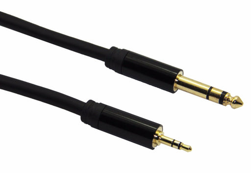 Quality Gold Plated 3.5mm Stereo Plug to 6.35mm Stereo Plug Cables from PMD Way with free delivery worldwide
