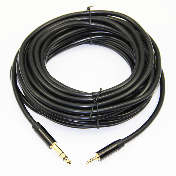 Quality Gold Plated 3.5mm Stereo Plug to 6.35mm Stereo Plug Cables from PMD Way with free delivery worldwide