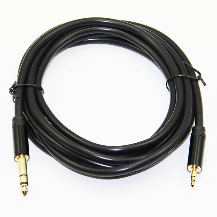 Quality Gold Plated 3.5mm Stereo Plug to 6.35mm Stereo Plug Cables from PMD Way with free delivery worldwide