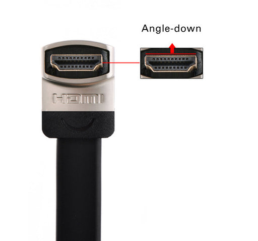 The perfect flat HDMI cable with angled plugs from PMD Way with free delivery worldwide