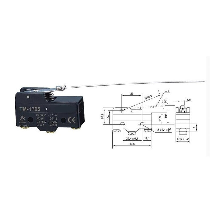 Long Wire SPDT Screw Terminal Micro Switches from PMD Way with free delivery worldwide