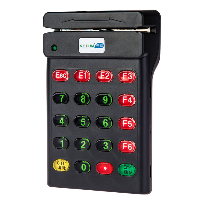 Handheld USB Numeric Keypad with Magnetic Card Reader
