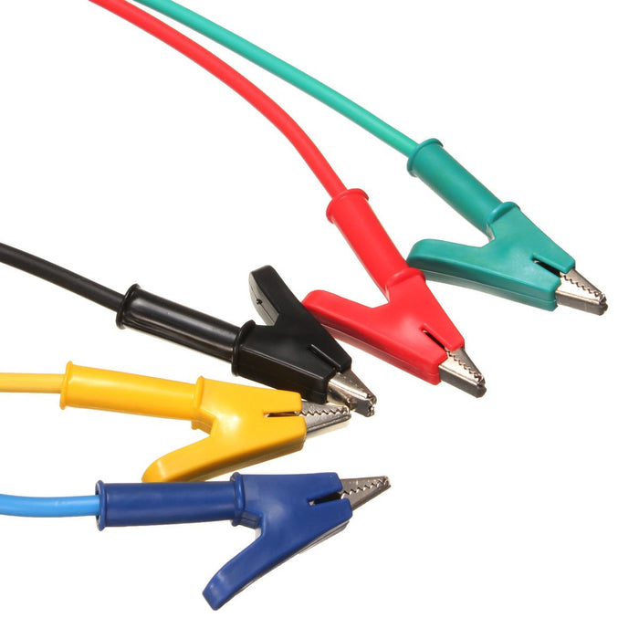 Quality Heavy Duty Alligator Clip to Banana Plug Leads in packs of five from PMD Way with free delivery worldwide