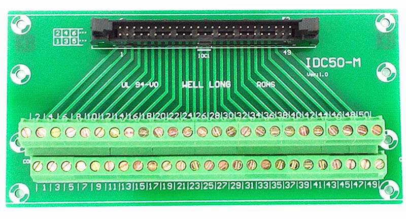 Useful IDC Cable Breakout Board - 50 pin (2x25) 0.1" from PMD Way with free delivery worldwide