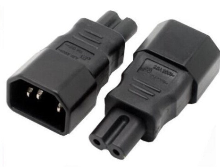 Useful IEC 3-pin socket to Figure-8 Plug Adaptor from PMD Way with free delivery worldwide