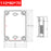 ABS Plastic IP67 Waterproof Junction Box  - Various Sizes