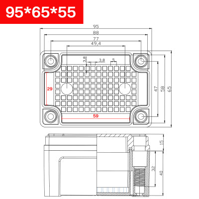 ABS Plastic IP67 Waterproof Junction Box  - Various Sizes