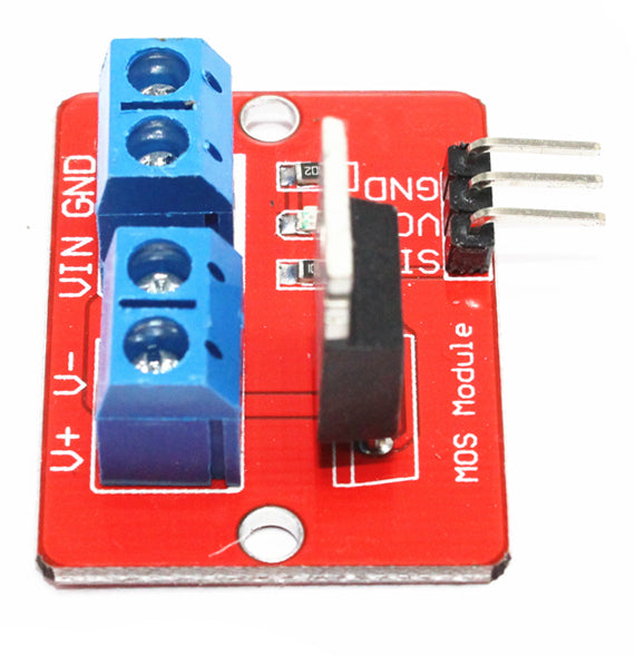 Easily control high current and loads with the IRF520 MOSFET Breakout Board from PMD Way with free delivery worldwide