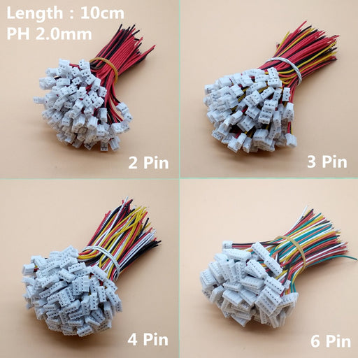 Quality JST PH Cables and connectors in packs of 100 from PMD Way with free delivery worldwide