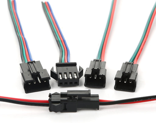 Quality JST SM Plug and Socket Cable Sets from 2 to 5 pins from PMD Way with free delivery worldwide