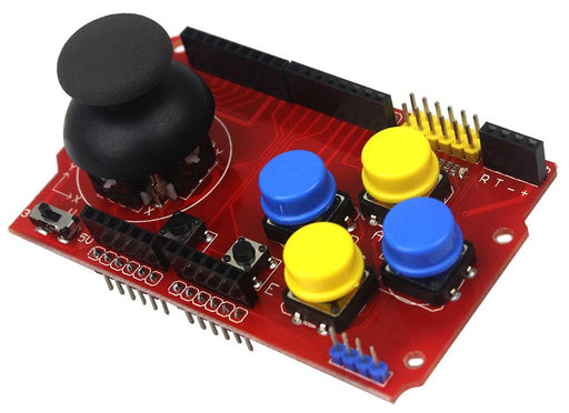 Play fun 8-bit games using the Joystick Gaming Shield for Arduino from PMD Way with free delivery, worldwide