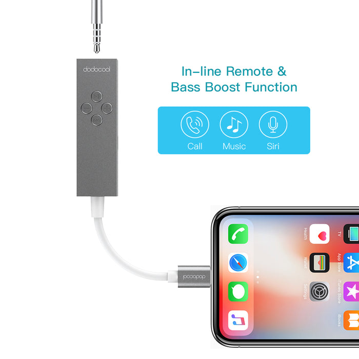 Lightning Cable Headphone Amplifier with 3.5mm Socket