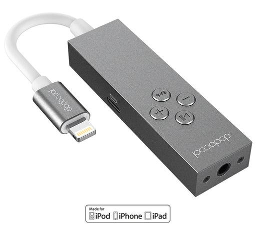 Lightning Cable Headphone Amplifier with 3.5mm Socket