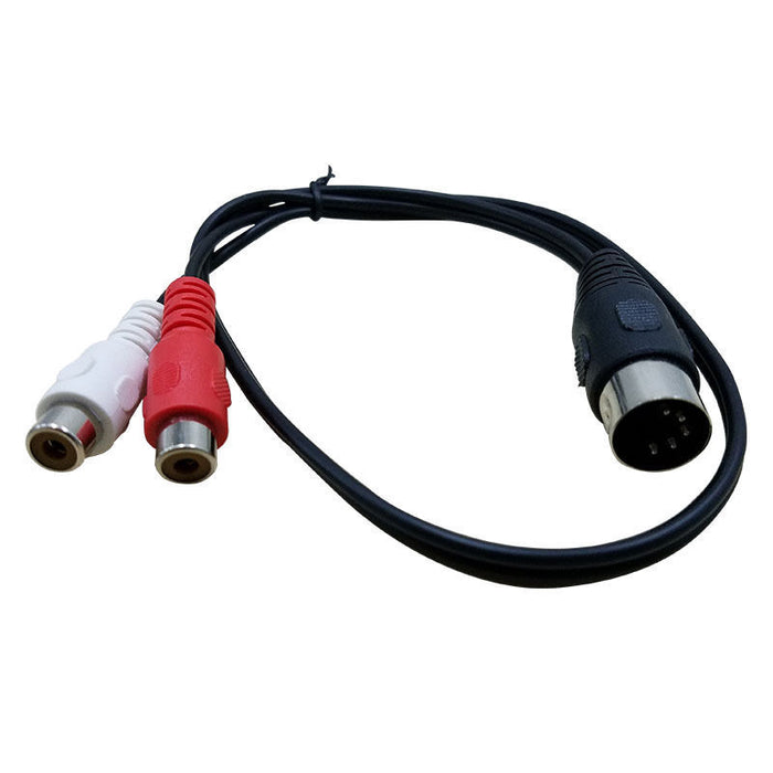 Useful DIN Plug to Twin RCA Sockets Cable from PMD Way with free delivery worldwide