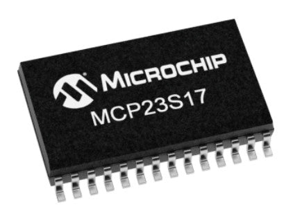 Microchip MCP23S17 16-bit SPI Port Expander SMD 28SSOP ICs in packs of ten from PMD Way with free delivery worldwide