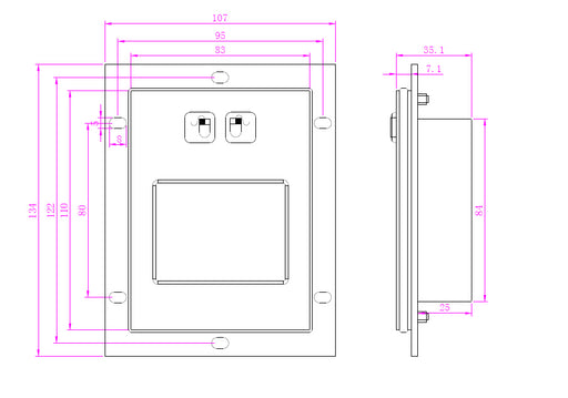 Industrial Waterproof Metal Touchpad from PMD Way with free delivery worldwide