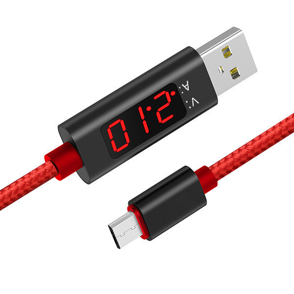 Useful Micro USB Cable with Voltage and Current Display from PMD Way with free delivery worldwide