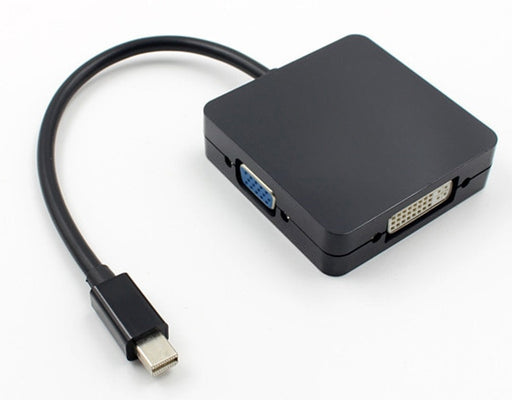 Mini DisplayPort Plug to HDMI VGA and DVI Socket Adaptor