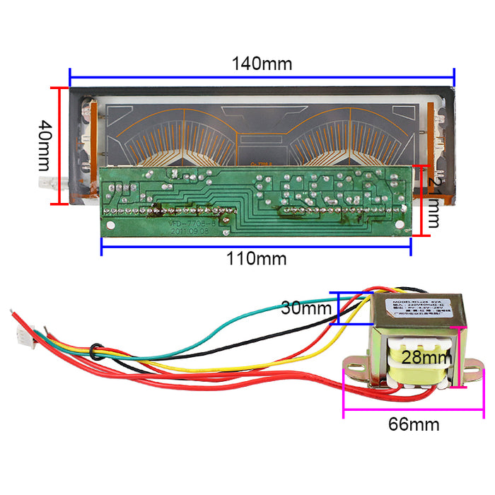 Dual VFD Audio VU Meter - 220V AC Only from PMD Way with free delivery worldwide