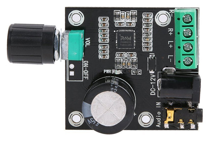 PAM8610 2 x 15W class D Power Amplifier Board with Volume and Case