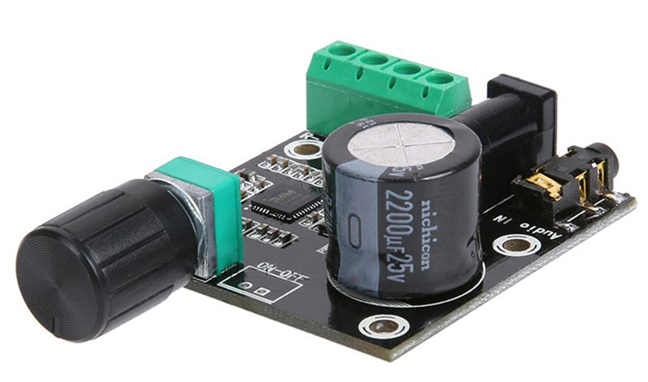PAM8610 2 x 15W class D Power Amplifier Board with Volume and Case