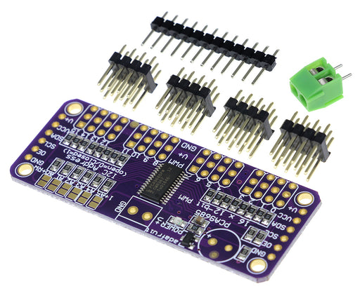 Control servos or LEDs with the PCA9685 16 Channel 12-Bit PWM Servo Driver Breakout Kit from PMD Way with free delivery worldwide