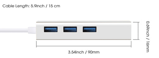 Add more USB 3 sockets and Ethernet to your laptop with the useful USB 3.0 Hub with Gigabit Ethernet from PMD Way with free delivery worldwide