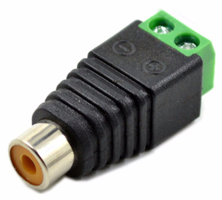 Useful RCA Plug and Socket Terminal Breakouts in packs of five pairs from PMD Way with free delivery worldwide