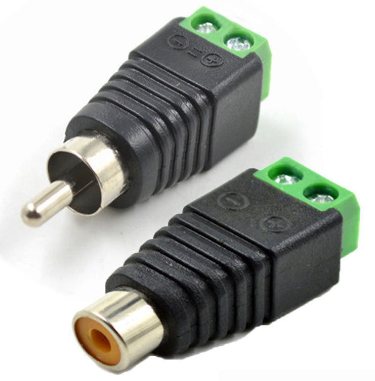 RCA Plug and Socket Terminal Breakouts - Five Pairs — PMD Way