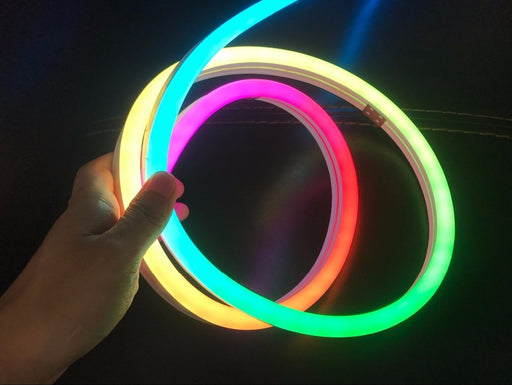 RGB Neon-like LED Flex Strip with Silicone Tube - 5m Roll from PMD Way with free delivery worldwide