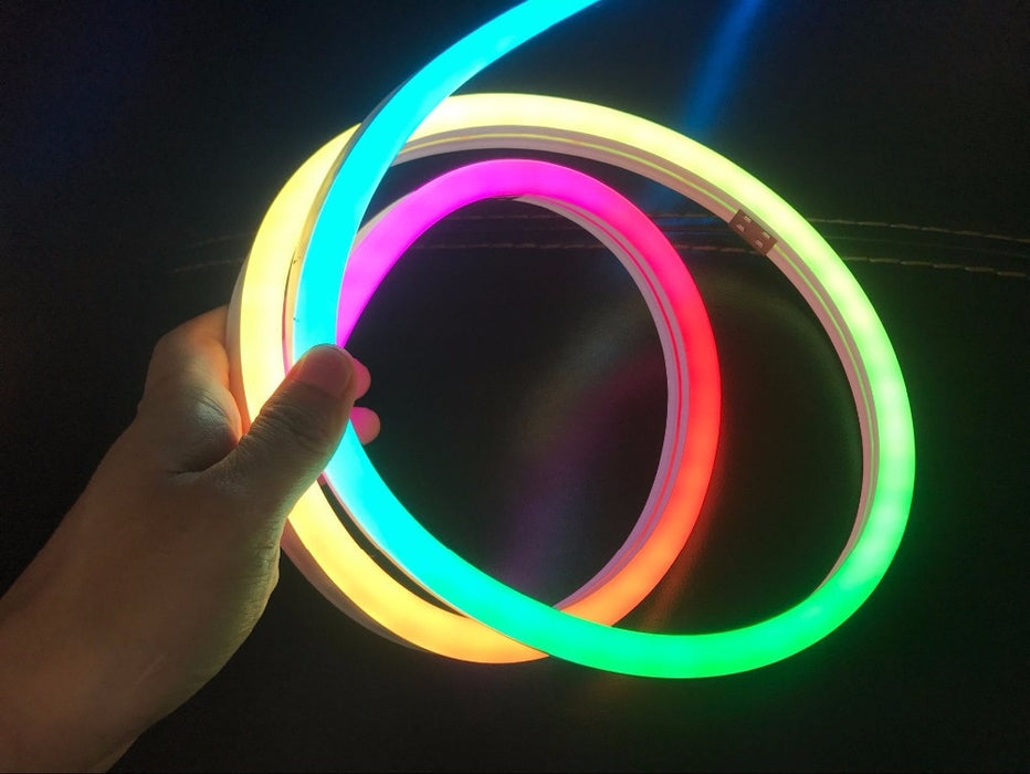 RGB Neon-like LED Flex Strip with Silicone Tube - 5m Roll — PMD Way