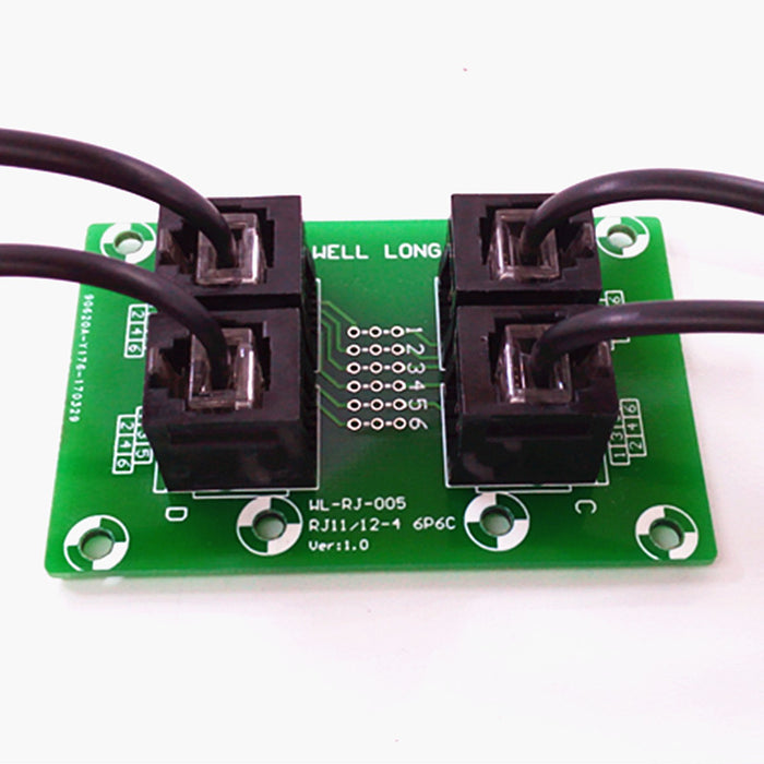 Useful RJ11 RJ12 6P6C 4-Way Buss Breakout Board from PMD Way with free delivery worldwide