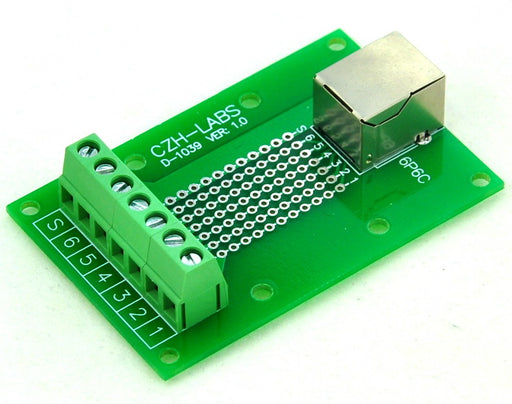 Useful RJ11 RJ12 6P6C Right Angle Breakout Board from PMD Way with free delivery worldwide