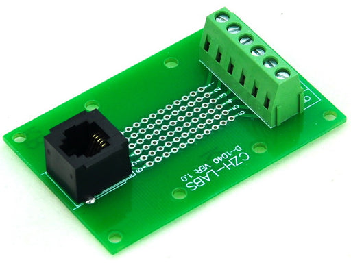 Useful RJ11 RJ12 6P6C Vertical Jack Breakout Board from PMD Way with free delivery worldwide