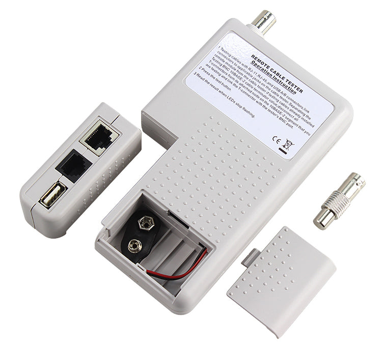 DAXGD Testeur de câbles réseau RJ11 RJ45 USB BNC pour câble suivi UTP STP  LAN
