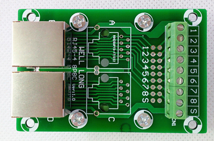 Carte De Bus à 4 Voies, Carte De Dérivation Jack Rj45 8p8c 0,5 A, Module D'interface à Montage Sur Rail Parallèle, Connecteur De Bornier Pour Bureaux, Usines Carte De Bus à 4 Voies, Carte De Dérivation Jack Rj45 8p8c 0,5 A, Module D'interface à Montage Sur Rail Parallèle, Connecteur De Bornier Pour Bureaux, Usines